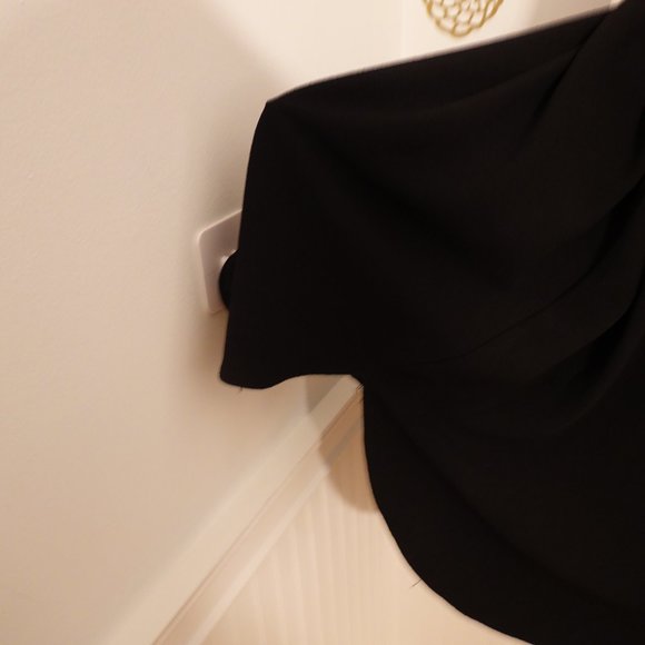 (NWOT) ASOS Curve Black/Cream 3/4 Sleeve Midi Shift Dress 24W - Picture 7 of 10